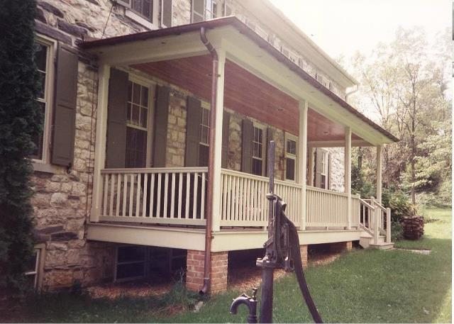 New front porch-Historic Renovations in Frederick County MD