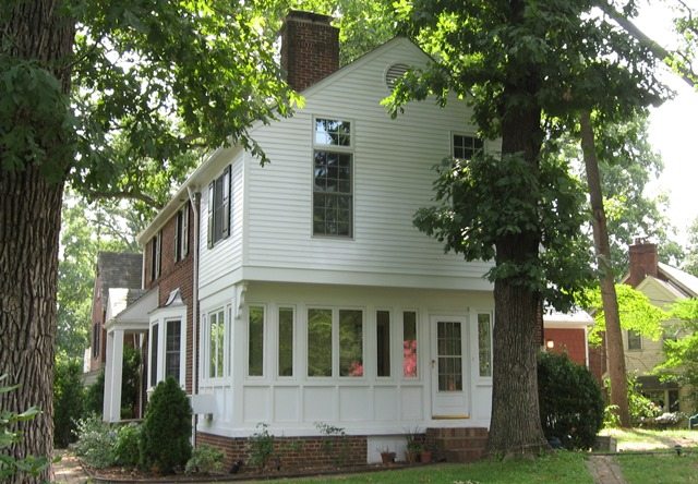 Exterior of Silver Spring, MD Home After Addition & Renovation